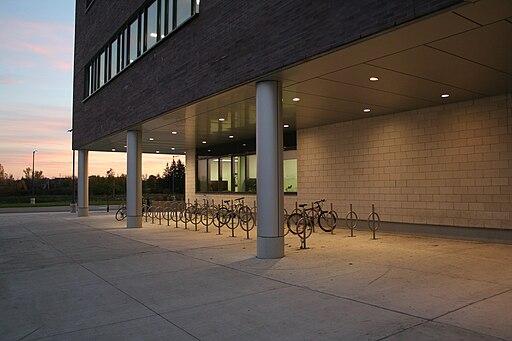 Conestoga College Cambridge Campus Bike Rack 21-Oct-2012