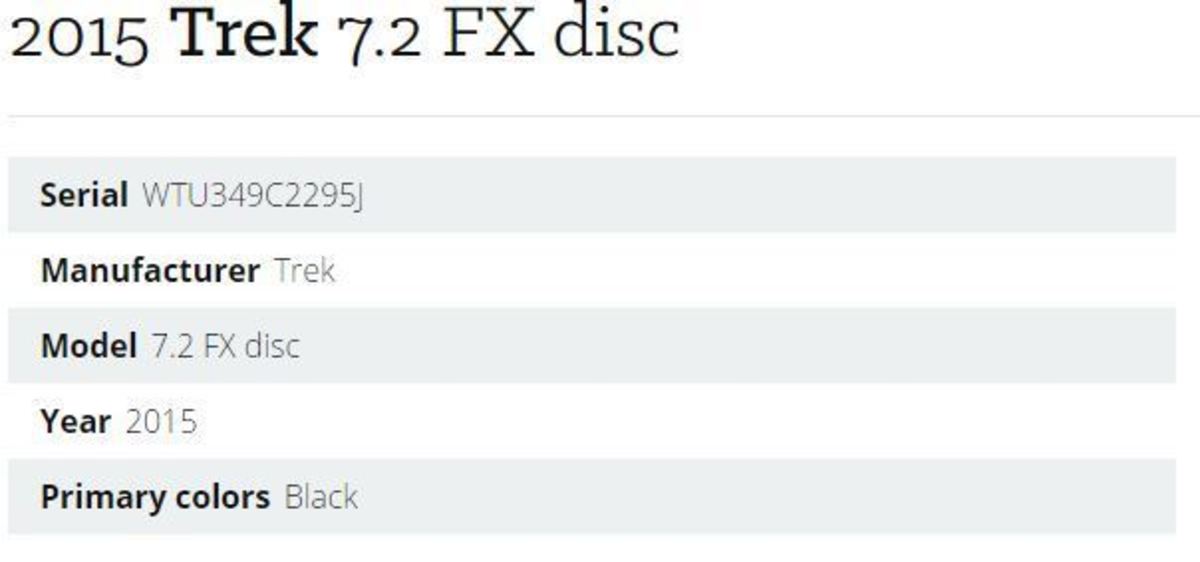 2015 Trek 7.2 FX disc