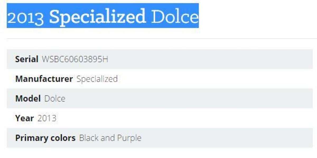 2013 Specialized Dolce