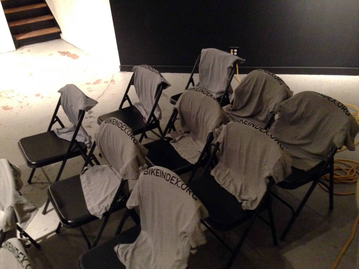 New Bike Index shirts drying
