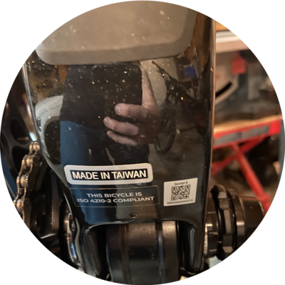 Photo of recovered bike