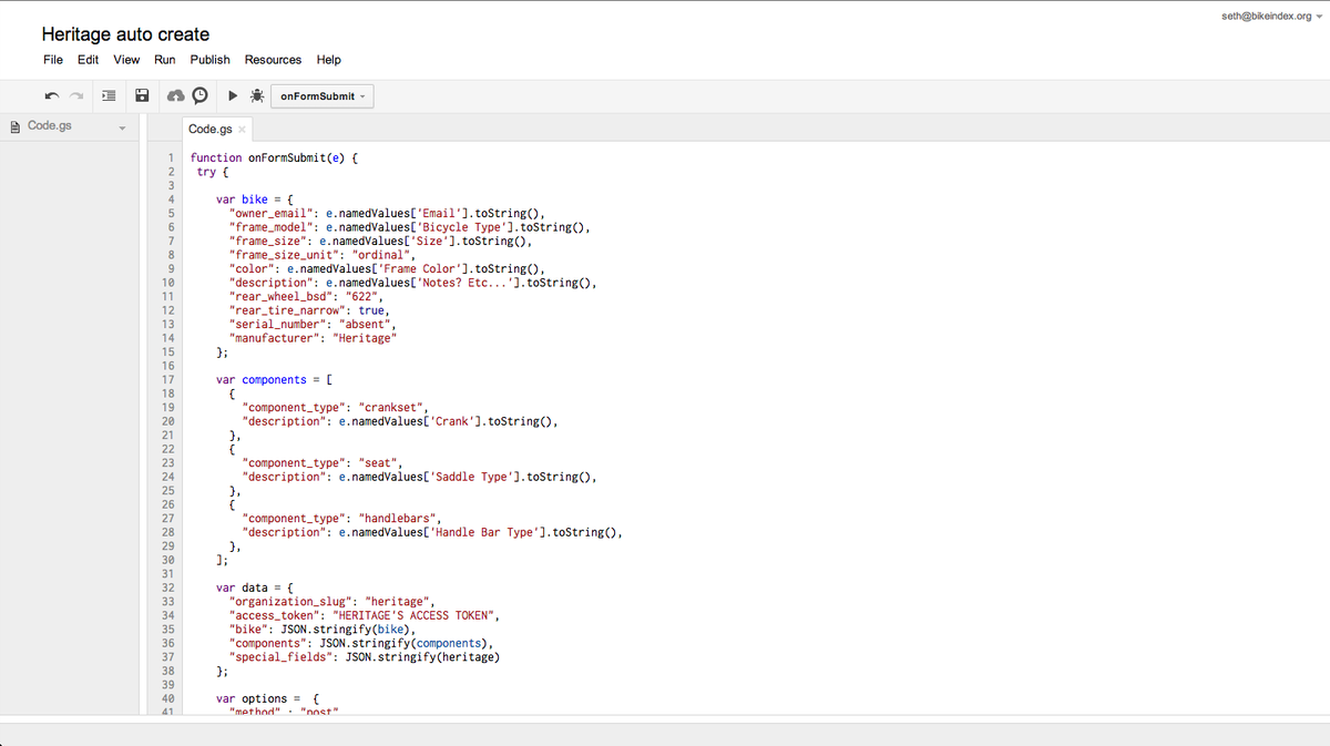 Google Apps Script editor screenshot