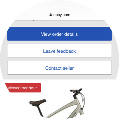 Photo of recovered bike